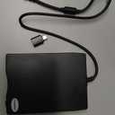 Floppy Disk Reader, 3.5 inch 1.44mb External USB Type A/C Floppy Disk Drive for PC, Laptop and Desktop Compatible with Windows 11/10/8/7/2000/XP, Not Compatible With Mac and Chrome, Black