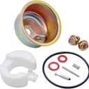 GX120 Carburetor Kit Fits for Honda GX160 GX200 Needle Bowl Float Gasket Seal Pin, Aluminum
