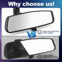 rear view mirror, Interior rearview mirror Kit compatible with Ford F150, Dodge RAM,Chevrolet Silverado, Toyota Camry, Nissan Altima, Hyundai Sonata, Kia Optima, Jeep Wrangler, Mazda CX-3, GMC Enclave