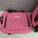 Rockland Fashion Softside 2 Piece Luggage Set, Expandable, (14" Tote/19" Upright), Pink
