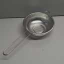 Metal Fine Mesh Strainer and Colander for Kitchen with Handle, Stainless Steel Pasta Strainer/Kitchen Funnel/Collander/Sifter for Strain/Wash Vegetables, Fruits, Spaghetti, Rice (7.8")