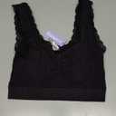 Florence by Mills Women's Villa Collection Pointelle Bralette (X-Large, Black)