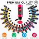 52 Pcs Acrylic Paint Set - 36 Colors (2oz/60ml) with 12 Brushes, 2 Knives & Palette - Rich Pigments for Adults, Artists & Beginners - Painting on Pumpkin Canvas Ceramic Rock Wood