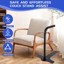 2PCS Chair Couch Stand Assist Aid for Elderly, Couch Cane/Rails/Handles for Seniors Sit to Stand, 6-Levels Adjustable Sofa Lift Pro, Standing Aids & Supports Devices,400LBS Capacity