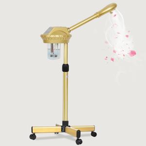 Professional Facial Steamer on Wheels,Gold Ozone Steamer for Face with 30-Minutes Timer,Spa Face Steamer for Deep Facial Cleansing (FS-03, 21-Gold)