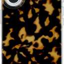 SCORPIFY for iPhone 16 Case [Compatible with MagSafe] with Dark Brown Tortoise Shell Design, Cute Brown Magnetic Phone Cover for Women Girls, Slim Shockproof Bumper