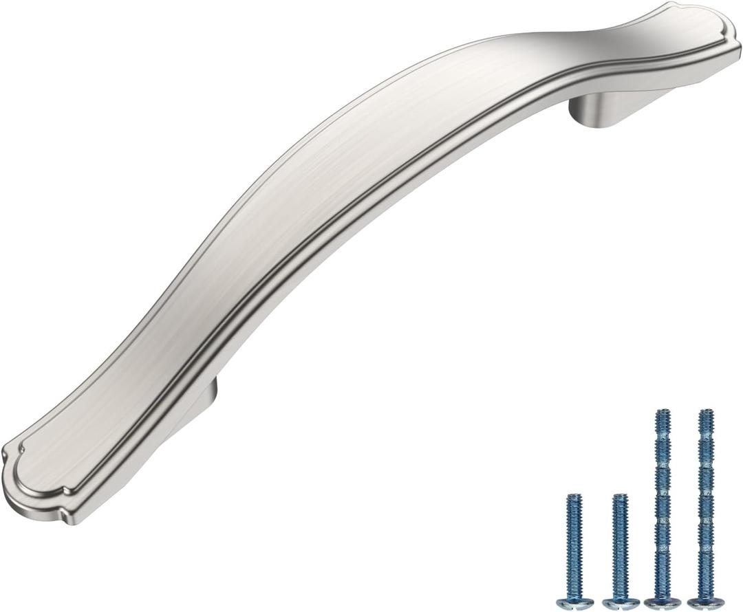 AOOTOCH 30 Pack Brushed Satin Nickel Kitchen Cabinet Handles Cabinet Pulls 3 inch Hole Center Cabinet Hardware Drawer Handles for Cabinet Dresser and Cupboard AT2792BSN (3 Inch Hole Centers)
