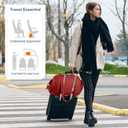 TOPDesign Travel Duffel Bag for Women, Puffer Gym Bag Sports Tote with Wet Pocket, Carry On Weekender with Luggage Sleeve (Maroon)