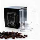 RUIYUE Pour-Over & Immersion Coffee Dripper & Maker, Stop-Valve 17oz Steep-and-Release Brewer, 304 Stainless Steel Mesh Filter, Insulated Handle, Fits Mugs 3.5" Rim, BPA-Free (Transparent)