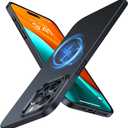 TORRAS Magnetic Slim Fit Designed for iPhone 15 Pro Case 2023, [Compatible with MagSafe] [Ultra Thin] Protective Matte Hard PC Cover Anti-Scratch Phone Case for iPhone 15 Pro, Black Titanium