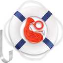 Calvana 20" Foam Life Preserver Ring with 98.4ft Floating Lifesaving Rope, Throwable Flotation Device, Pool Safety Float, for Buoy and Swimming Decoration, Boat Safety Equipment