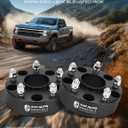 YHTAUTO 5x5.5 Hub Centric Wheel Spacers 2 inch Compatible with Chrysler, Dodge, Mitsubishi, Ram Models, Aspen, Dakota Tire Spacers w/ 9/16" Studs, 77.8mm Hub Bore 5 Lug 4PCS Black