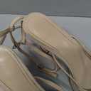 Reitoye Strappy Heels for Women Platform High Chunky Heels Square Open Toe Heeled Sandals Ankle Strap Block Heels, 8