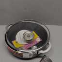 IMUSA 3.2qt Charcoal Aluminum Nonstick Caldero with Glass Lid, Black