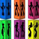 Spiareal 6 Pcs 70s Decor Disco Box 70s Party Decorations 70s Disco Table Paper Centerpiece Decorations for Hippie Retro Music Theme Birthday Party Favors