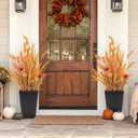 Norme 2 Pcs Potted Artificial Fall Plants 31" Faux Tall Grass Outdoor Decor