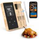 Smart Wireless Meat Thermometer with 2 Color-Coded Probes,Standalone Display Base, Accuracy 1FDigital Bluetooth Thermometer for Cooking, Oven, Smoker, BBQ, Grill Real-Time Monitoring in App