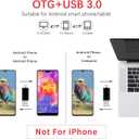 Vansuny 128GB USB C Flash Drive 2 in 1 OTG USB 3.0 + Type C Memory Stick with Keychain Dual Type C Thumb Drive Photo Stick Jump Drive for Android Smartphones, Computer, Tablet, PC