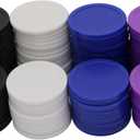 35MM/1.37-inch Box of 120 Counting Coins for Poker Chips and Game Coins (Black+White+Blue+Purple, 35MM/1.37-inch)