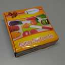 FUNERICA Cuttable Play Food, Fruits and Vegetables for Kids, Pretend Kitchen Toy Accessories Set with Knives, Cutting Board, Plates - Cutting Food for Toddlers and Kids