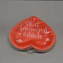 Aneco 50 Pieces Valentine's Day Paper Plates Heart Shape Disposable Plates Valentine Party Plates Dinnerware Plates Party Supplies for Valentine's Day Party