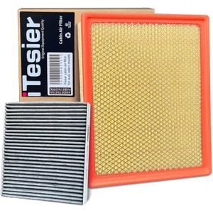 Engine Cabin Air Filter kit for Tundra 5.7L 4.6L (2014-2021), Sequoia 5.7L (2014-2022), Replaces 17801-0P100, 87139-30040