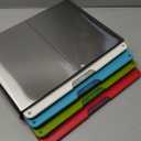 Joseph Joseph Folio Icon 4-Piece Multi Colour coded Cutting Board Set, Stainless Steel Slimline case for organized Kitchen storage, Silver (2.9"L x 14"W)