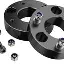2" Front Leveling Lift kit for Dodge Ram 1500 2006-2024 4WD, Lifronkit Raise 2 Inch Front Strut Spacers Compatible with Dodge Ram Suspension Lift Kits 2006-2023 Black Anodized(new version)