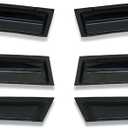 Window Visor 6 Piece Set for Toyota RAV4 2013 2014 2015 2016 2017 2018 Safe RAIN Out-Channel Guard Deflector (for RAV4 13-18 6-Piece Set)