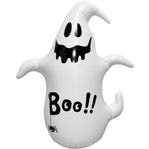 Halloween Inflatables Ghosts Outdoor Decorations 4ft Waterproof PVC Halloween Blow Ups Cute Ghost Boo Halloween Decorations for Holiday Party Yard Garden