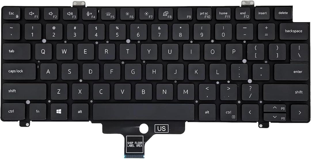 Replacement Keyboard for Dell Latitude 5420 5421 5430 5431 5440 7420 7430 7520 7530 3440 E3440, Precision 3470 3480 Series Laptop with Backlit Keyboard US Layout Key MV4X8 0MV4X8