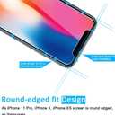 3 x NEW'C 3 Pack Designed for iPhone 11 Pro and iPhone X and iPhone XS Screen Protector,Enhanced Tempered Glass Protection, Case Friendly, Bubble Free Ultra Resistant (Transparent)