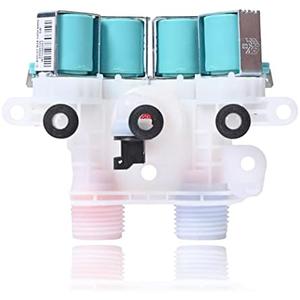 Washer Water Inlet Valve Replace For Whirlpool Cabrio WTW8500DR2 WTW8500DC2 WTW7500GC0 WTW7500GW0 WTW8500DC0 WTW5105HW0 WTW5105HW1 WTW7500GC2 WTW7500GW2 WTW8500DC5 WTW7500GW WTW8500DW WTW8500DW1
