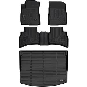AIPOIL Floor Mats & Cargo Liner Set for 2021-2026 Chevy Trailblazer AWD All Weather Protection TPE Anti-Slip Automotive Full Set Custom Car Mats Accessories - Black