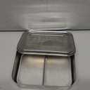 LunchBots Small Snack Packer Bento Box - Extra Small Divided Stainless Steel Snack Container - 2 Compartments for Fruits, Vegetables and Finger Foods - Dishwasher Safe  Stainless Lid