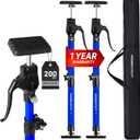 Adjustable Cabinet Jacks for Installing Cabinets (14.2-23.2 Inches 2 Pack) Heavy Duty 200 lb Metal Quick Support Rod & Third Hand Support System with Swivel Non-Slip Pads for Drywall and Ceilings.