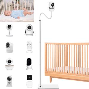 Baby Monitor Floor Stand Holder Mount for Hellobaby HB6550 HB65/HB66/HB248, Nanit Pro & Flex Stand, Momcozy/ANMEATE/iFamily/OKAIDI Baby Camera Monitor, Adjustable Height Flexible Baby Monitors Holder