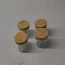 NETANY 4-pack 16oz Glass jars with Airtight Lids, Overnight Oats Containers with Bamboo Lids, Wide mouth Mason Salad jars, Glass Food Storage Containers for Snacks Yogurt Spice Sugar