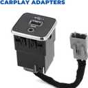 for RAM Media Hub Harness, Classic USB Media Hub and Conversion Harness for 2013-2017 Ram Truck Models Upgraded to Support CarPlay(Not Compatible with Factory-Installed RA1-RA4 Radio Systems)