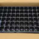 Omitgoter 72-Cell Seed Trays with Drainage Trays-10 Sets 20 Packs-1020 Durable Plastic Plant Tray for Seed Germination（21x11x1.81 in）