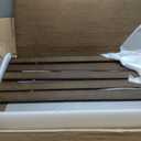 Bamboo Wire Shelf Covers for 30" x 16" Racks, Snap-On Modular Removable Wire Rack Cover for Pantry & Kitchen, Set of 5, Walnut