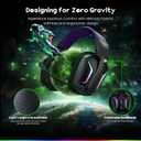WESEARY Wireless Gaming Headset for PS5, PS4, PC, Switch & Mac, 20ms Ultra-Low Latency, 2.4GHz USB & Bluetooth 5.4 Gaming Headphones with Mic, 50H Battery Life, 3D Spatial Audio, Dynamic Lighting