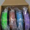YOUSU 3D Printer Filament Bundle, Glow in The Dark Filament Multicolor, Green, Blue, Purple and Rainbow, PLA Filament 1.75 mm, Dimensional Accuracy +/- 0.03 mm, 250g X 4 Pack