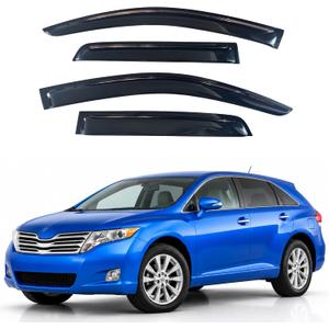 IG Window Visors Fit for 2009-2016 Toyota Venza, Out-Channel Rain Guards Vent Wind Deflectors 4PC, Car Accessories for 09-16 Venza