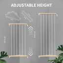 Stuffed Animal Storage Wood Corner Toy Plush Storage Hammock Hanging Storage Net, Toy Organizer Shelf for Nursery Playroom Bedroom Kid Room