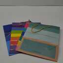 Cmecial 12.6" Paper Gift Bags with Tissue Paper, Extra Large Gift Bags with Handles, Birthday Rainbow Bag Large Size, Medium Birthday Bags Wrap Bag for Kids (12 Piece Set, Striped)