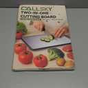 Titanium Cutting Boards for Kitchen, 2 in 1 Non Toxic Cutting Board, Food-Grade Double Sided Pure Titanium & Wheat Straw PP Chopping Board for Meat/Vegetables, Dishwasher Safe Large 16.311-1 PC