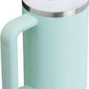 STANLEY Quencher H2.0 Tumbler with Handle and Straw 30 Ounces | Flowstate 3-Position Lid | Cup Holder Compatible for Travel | Insulated Stainless Steel Cup | BPA-Free | Seafoam