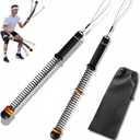 2Pcs Ropeless Battle Ropes for HIIT, Cardio, Strength & Low-Impact Training, Portable Weighted Home Gym Equipment Non-Slip Handle, Cordless Battle Ropes for Men & Women, Upgrad Battle Rope with Bag