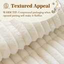MYSKY HOME Couch Covers for 3-4 Cushion Sofa Pet Friendly, Couch Cover for Dogs, Sofa Covers for Pets Washable, Soft Non-Slip Sofa Slipcovers Furniture Protector Covers, Cream, 27.6" x 82.7"